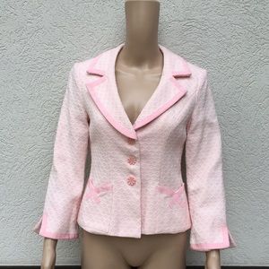 Nanette Lepore size 4 pink blazer vintage